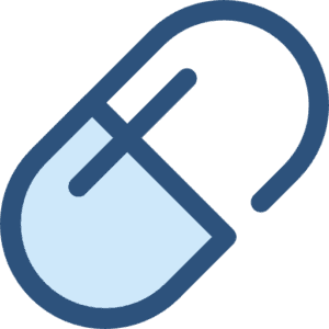 Capsule Icon in Blue